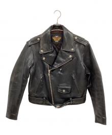 HARLEY-DAVIDSON（ハーレーダビッドソン）の古着「ダブルライダースジャケット」｜ブラック