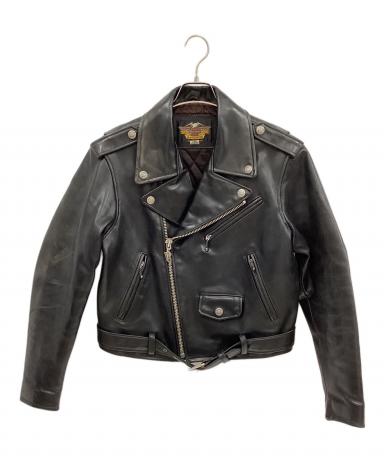 ⁠極美品 ハーレーダビッドソン 純正 ダブルライダース 40180 M相当　黒 中古・古着通販】HARLEY-DAVIDSON (ハーレーダビッドソン) ダブル