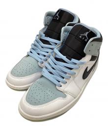 NIKE（ナイキ）の古着「Air Jordan 1 Mid "Ice Blue Nubuck"」｜ホワイト×ブルー
