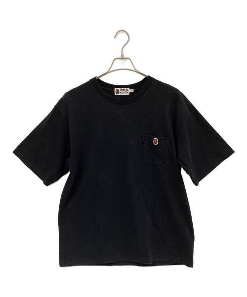 A BATHING APE（アベイシングエイプ）A BATHING APE (アベイシングエイプ) プリントTシャツ ブラック サイズ:Ⅿの古着・服飾アイテム