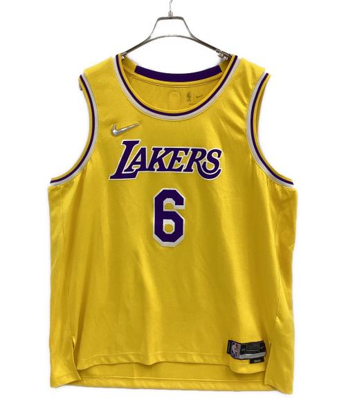 NIKE（ナイキ）NIKE (ナイキ) ゲームシャツ イエロー×パープル サイズ:3XLの古着・服飾アイテム