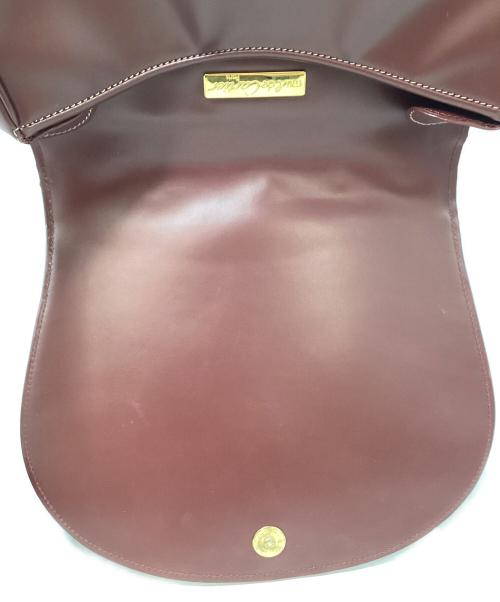 Cartier（カルティエ）Cartier (カルティエ) カルティエ/マストライン/ショルダーバッグ ボルドー×ゴールドの古着・服飾アイテム
