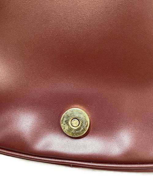 Cartier（カルティエ）Cartier (カルティエ) カルティエ/マストライン/ショルダーバッグ ボルドー×ゴールドの古着・服飾アイテム
