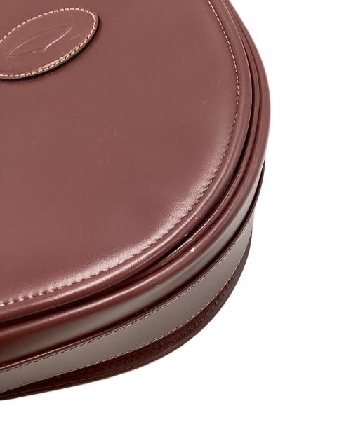 Cartier（カルティエ）Cartier (カルティエ) カルティエ/マストライン/ショルダーバッグ ボルドー×ゴールドの古着・服飾アイテム