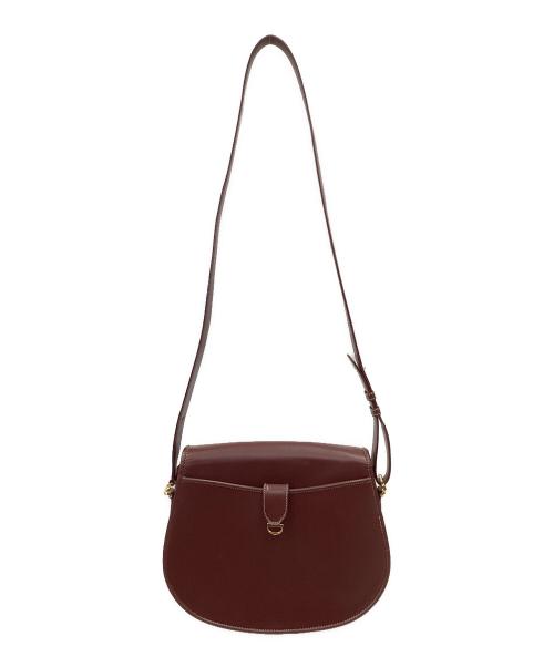 Cartier（カルティエ）Cartier (カルティエ) カルティエ/マストライン/ショルダーバッグ ボルドー×ゴールドの古着・服飾アイテム