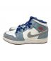 NIKE (ナイキ) Air Jordan 1 Mid White/University Blue/Grey ブルー×ホワイト サイズ:24㎝：11000円