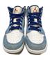 中古・古着 NIKE (ナイキ) Air Jordan 1 Mid White/University Blue/Grey ブルー×ホワイト サイズ:24㎝：11000円