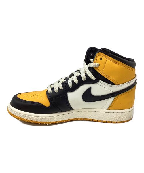 NIKE（ナイキ）NIKE (ナイキ) Air Jordan 1 Retro High OG Taxi イエロー×ブラック サイズ:24㎝の古着・服飾アイテム