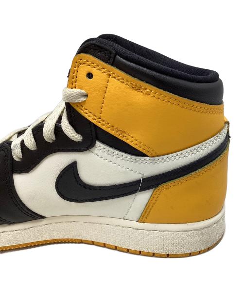 NIKE（ナイキ）NIKE (ナイキ) Air Jordan 1 Retro High OG Taxi イエロー×ブラック サイズ:24㎝の古着・服飾アイテム