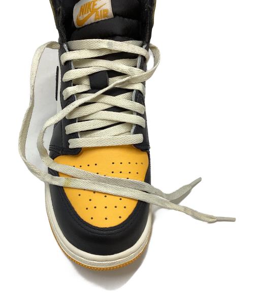 NIKE（ナイキ）NIKE (ナイキ) Air Jordan 1 Retro High OG Taxi イエロー×ブラック サイズ:24㎝の古着・服飾アイテム