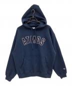 ATMOS×Championアトモス×チャンピオン）の古着「プルオーバーパーカー」｜ネイビー
