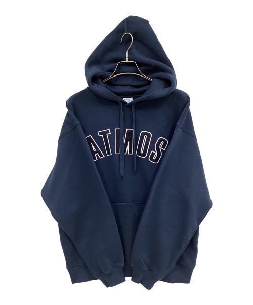 ATMOS（アトモス）ATMOS (アトモス) Champion (チャンピオン) プルオーバーパーカー ネイビー サイズ:XL 未使用品の古着・服飾アイテム