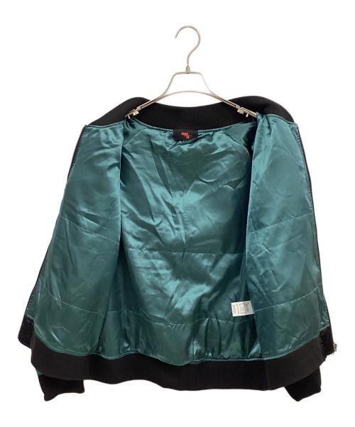 FRIDAY13（FRIDAY13）FRIDAY13 (FRIDAY13) スカジャン グリーン×アイボリー サイズ:Lの古着・服飾アイテム