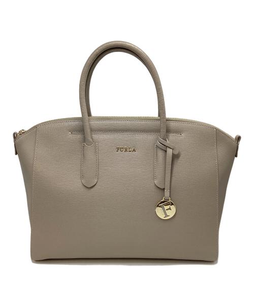 FURLA（フルラ）FURLA (フルラ) フルラ/テッサ/892395/ハンドバッグ ブラウン×ゴールドの古着・服飾アイテム