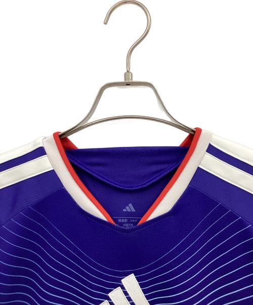 adidas（アディダス）adidas (アディダス) サッカーユニフォーム ブルー サイズ:2XLの古着・服飾アイテム
