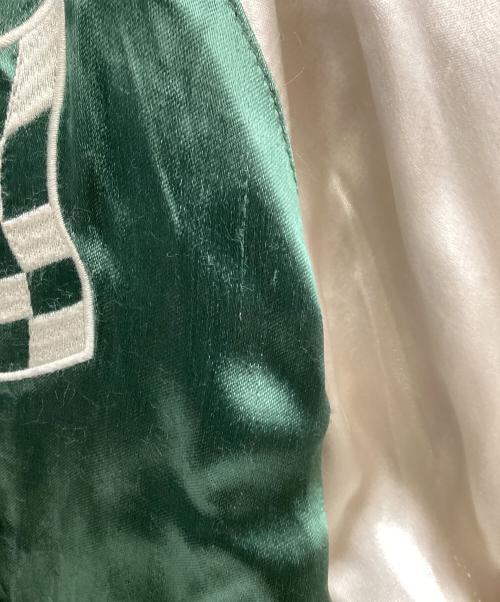 VANSON（バンソン）VANSON (バンソン) JUSTICE LEAGUE スカジャン グリーン×ブラック サイズ:XSの古着・服飾アイテム