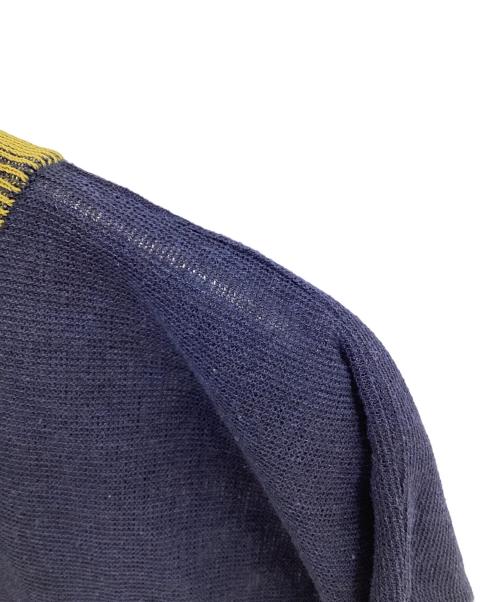 ISSEY MIYAKE me（イッセイ ミヤケ ミー）ISSEY MIYAKE me (イッセイ ミヤケ ミー) ベスト イエロー×ネイビー サイズ:FREEの古着・服飾アイテム