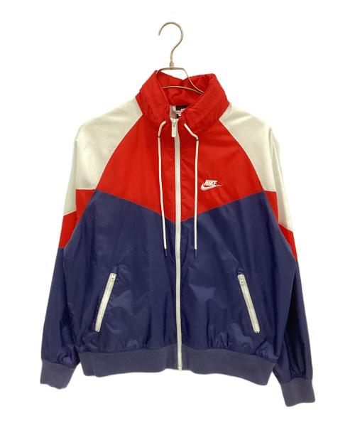 NIKE（ナイキ）NIKE (ナイキ) ナイロンジャケット ネイビー×レッド×ホワイト サイズ:Ⅿの古着・服飾アイテム