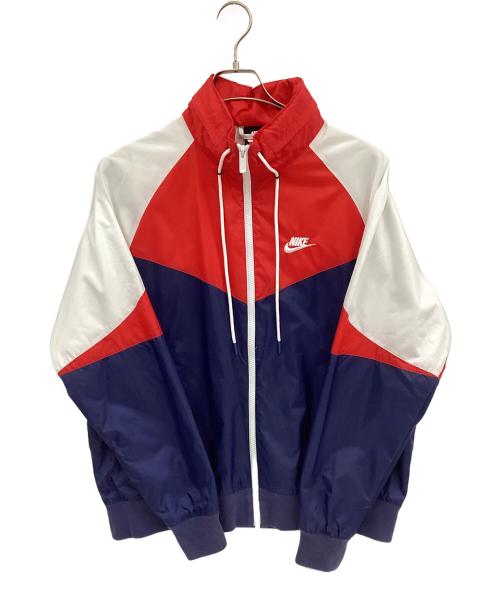 NIKE（ナイキ）NIKE (ナイキ) ナイロンジャケット ネイビー×レッド×ホワイト サイズ:Ⅿの古着・服飾アイテム