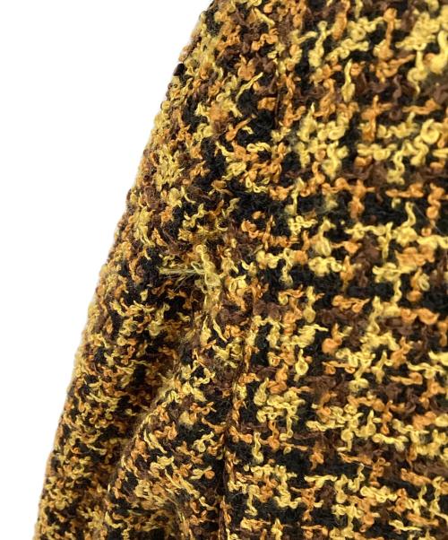 VERSACE（ヴェルサーチ）VERSACE (ヴェルサーチ) メデューサボタンツイードジャケット ブラウン×ブラック サイズ:30/40の古着・服飾アイテム