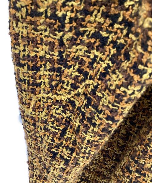 VERSACE（ヴェルサーチ）VERSACE (ヴェルサーチ) メデューサボタンツイードジャケット ブラウン×ブラック サイズ:30/40の古着・服飾アイテム
