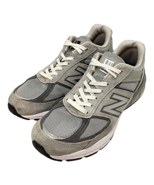NEW BALANCE（ニューバランス）NEW BALANCE (ニューバランス) M990 V5 GL5 Width:D グレー  グレー×ホワイト サイズ:27cmの古着・服飾アイテム
