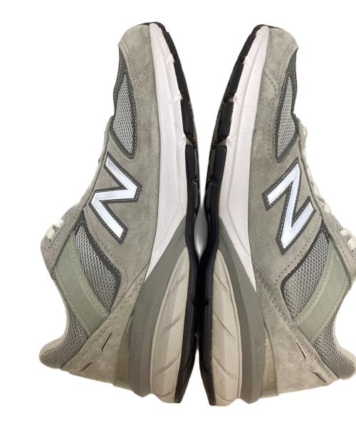 NEW BALANCE（ニューバランス）NEW BALANCE (ニューバランス) M990 V5 GL5 Width:D グレー  グレー×ホワイト サイズ:27cmの古着・服飾アイテム