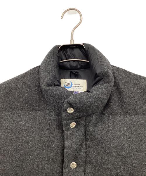 Crescent Down Works（クレセントダウンワークス）Crescent Down Works (クレセントダウンワークス) ダウンベスト グレー サイズ:Ｓの古着・服飾アイテム