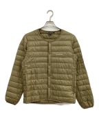 mont-bellモンベル）の古着「スペリオダウンラウンドネックジャケット」｜ベージュ