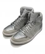 NIKEナイキ）の古着「Nike Air Jordan 1 Retro High OG(ナイキ エアジョーダン1 レトロ ハイ オージー)」｜グレー×シルバー