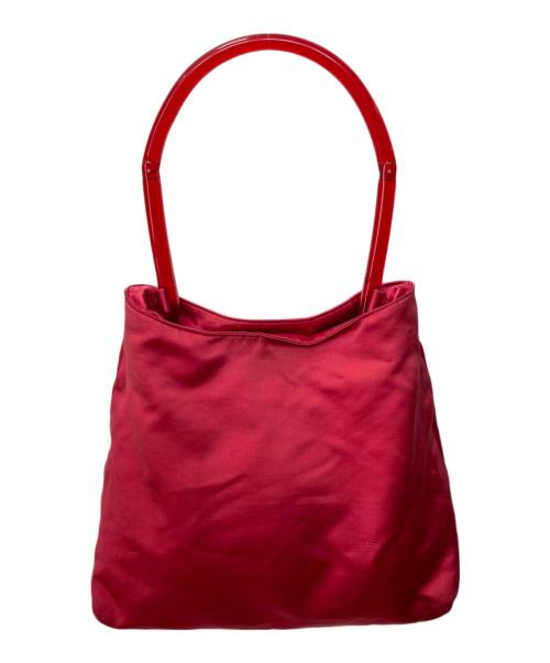 PRADA（プラダ）PRADA (プラダ) ナイロンハンドバッグ レッドの古着・服飾アイテム