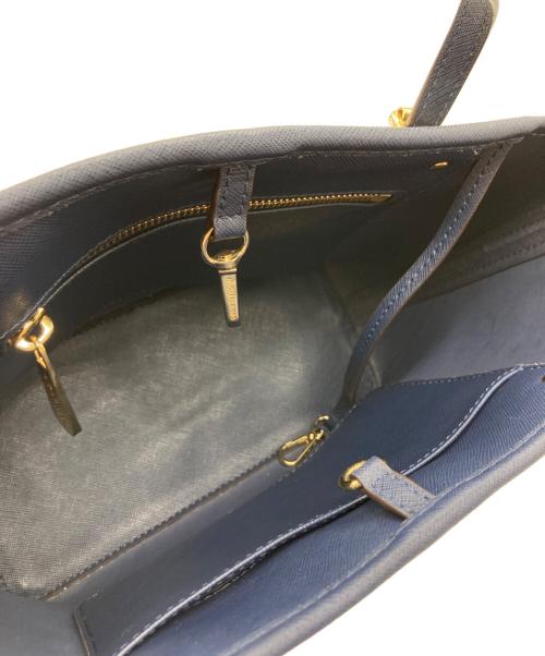 MICHAEL KORS（マイケル・コース）MICHAEL KORS (マイケルコース) ハンドバッグ ネイビーの古着・服飾アイテム
