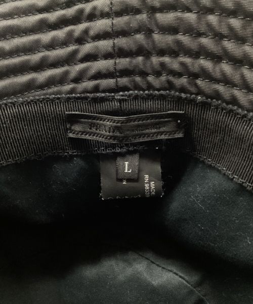 PRADA（プラダ）PRADA (プラダ) バケットハット ブラック サイズ:Lの古着・服飾アイテム
