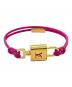 LOUIS VUITTON（ルイ ヴィトン）の古着「ブレスレット　LV Padlock Bracelet」｜ピンク
