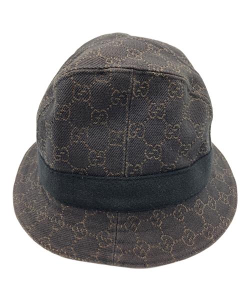 GUCCI（グッチ）GUCCI (グッチ) GGバケットハット ブラウン サイズ:Lの古着・服飾アイテム