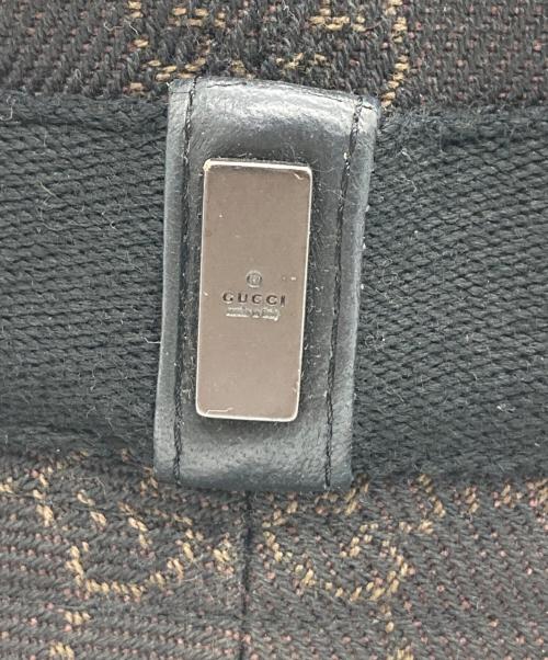 GUCCI（グッチ）GUCCI (グッチ) GGバケットハット ブラウン サイズ:Lの古着・服飾アイテム