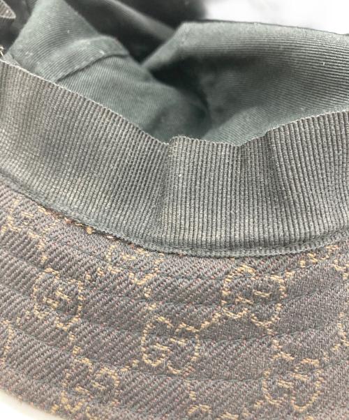 GUCCI（グッチ）GUCCI (グッチ) GGバケットハット ブラウン サイズ:Lの古着・服飾アイテム