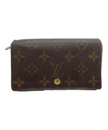 LOUIS VUITTON（ルイ ヴィトン）の古着「2つ折り財布」｜ブラウン