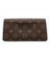 LOUIS VUITTON (ルイ ヴィトン) 長財布 ブラウン×ピンク：40000円