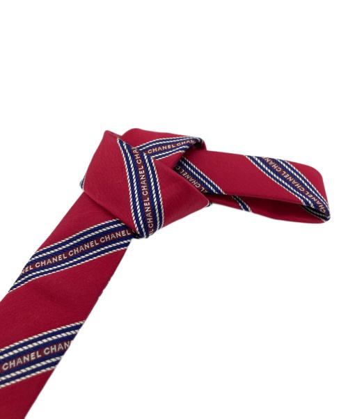 CHANEL（シャネル）CHANEL (シャネル) ナロータイ レッド サイズ:　 未使用品の古着・服飾アイテム