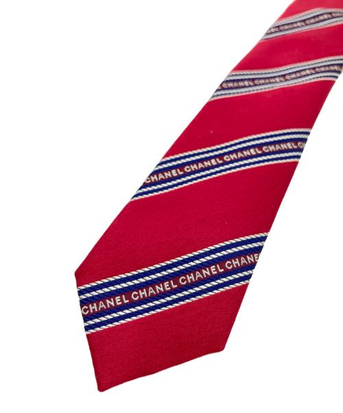 CHANEL（シャネル）CHANEL (シャネル) ナロータイ レッド サイズ:　 未使用品の古着・服飾アイテム