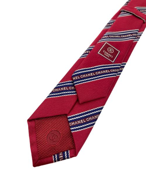 CHANEL（シャネル）CHANEL (シャネル) ナロータイ レッド サイズ:　 未使用品の古着・服飾アイテム