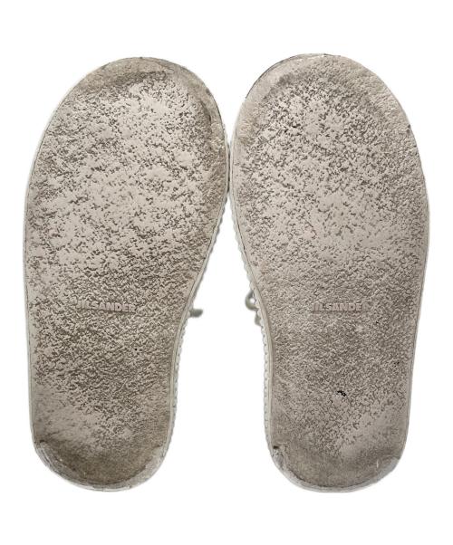 JIL SANDER（ジルサンダー）JIL SANDER (ジルサンダー) プラットフォームレザースニーカー ホワイト サイズ:37の古着・服飾アイテム