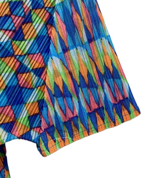 PLEATS PLEASE（プリーツプリーズ）PLEATS PLEASE (プリーツプリーズ) 半袖カットソー マルチカラー サイズ:3の古着・服飾アイテム