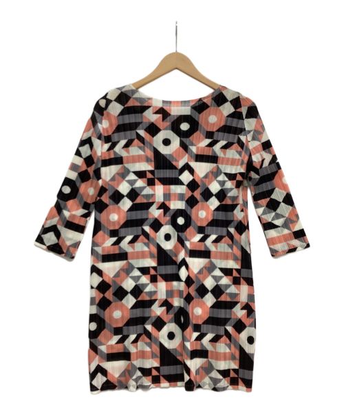 PLEATS PLEASE（プリーツプリーズ）PLEATS PLEASE (プリーツプリーズ) 7分袖カットソー マルチカラー サイズ:3の古着・服飾アイテム