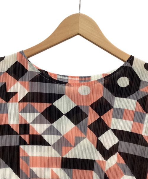 PLEATS PLEASE（プリーツプリーズ）PLEATS PLEASE (プリーツプリーズ) 7分袖カットソー マルチカラー サイズ:3の古着・服飾アイテム