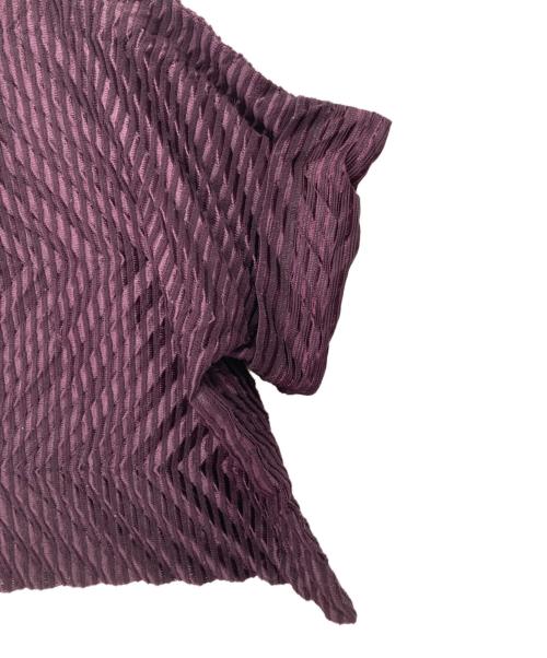 me ISSEY MIYAKE（ミーイッセイ ミヤケ）me ISSEY MIYAKE (ミーイッセイ ミヤケ) プリーツ加工ワイドジャケット パープル サイズ:-の古着・服飾アイテム