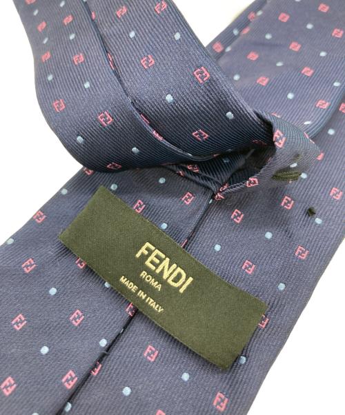 FENDI（フェンディ）FENDI (フェンディ) ネクタイ ネイビー サイズ:　の古着・服飾アイテム