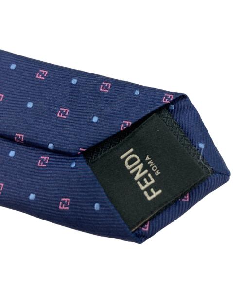 FENDI（フェンディ）FENDI (フェンディ) ネクタイ ネイビー サイズ:　の古着・服飾アイテム
