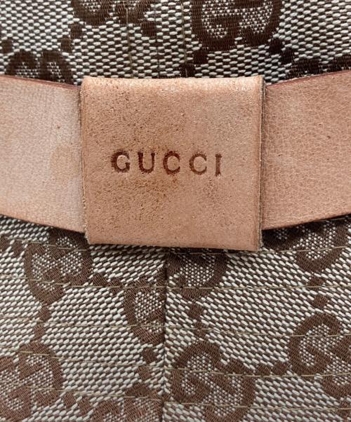 GUCCI（グッチ）GUCCI (グッチ) バケットハット ブラウン サイズ:Mの古着・服飾アイテム